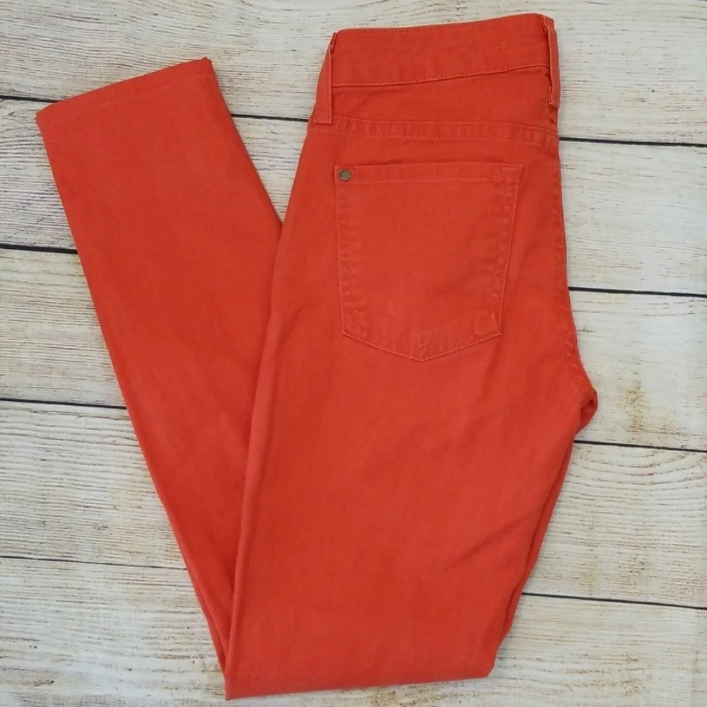 Vince Tomato Skinny Ankle Jeans